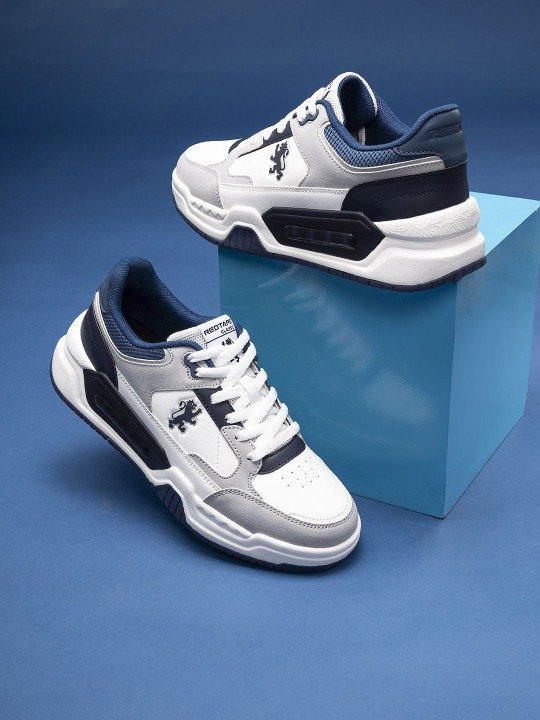 Urban Sport Sneakers (White, Grey & Navy)
