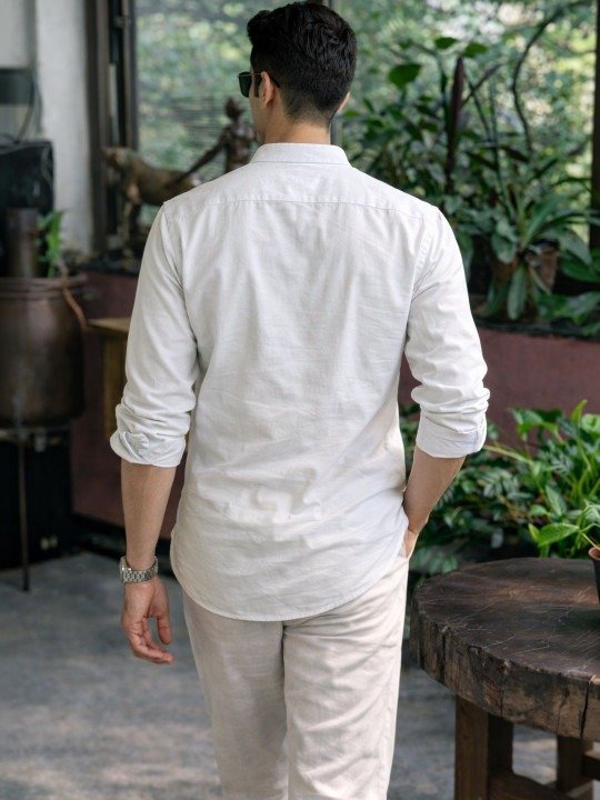 Classic White Short Kurta (White) - Image 3