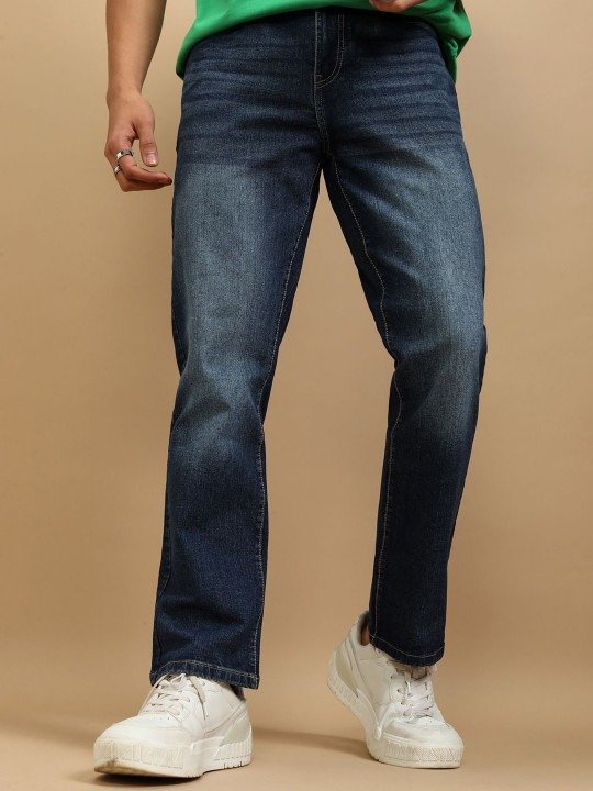 Classic Slim Fit Jeans - Dark Blue Wash - Image 4
