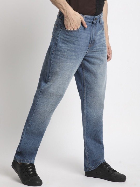 Regular Fit Denim Jeans - Medium Blue - Image 3