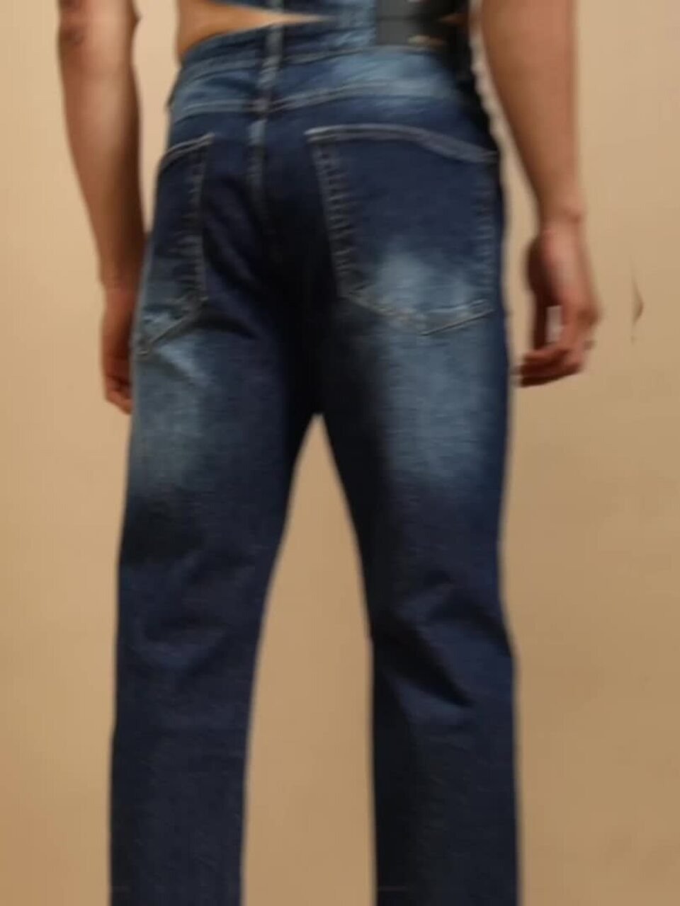 Classic Slim Fit Jeans - Dark Blue Wash - Image 3