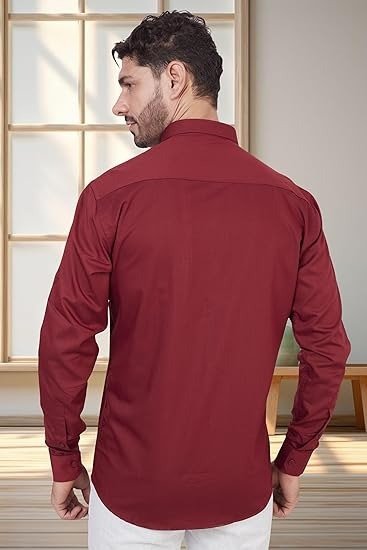 Wine Red Professional Shirt - Image 3
