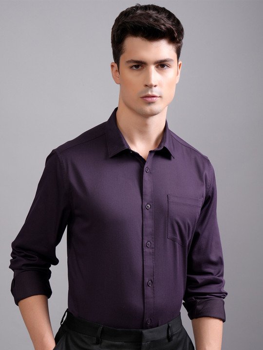 Premium Burgundy Formal Shirt - Image 3